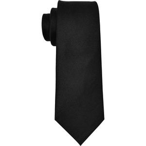 Men's Ties Solid Pure Color Plain Formal Black Ties For Men